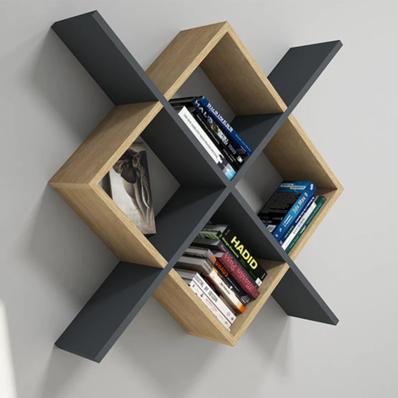 Полка ev_12116105, ламинат, серый/коричневый, 80x25x80 см Полка ev_12116105, ламинат, серый/коричневый, 80x25x80 см