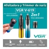 Триммер для носа и ушей VGR V-619RAX, жёлтый