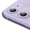 Qoruyucu şüşə kamera üçün Baseus Alloy Protection Ring Lens Film Purple Apple iPhone 11 üçün