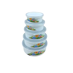 Набор контейнеров 1018W, металл, 5 шт Набор контейнеров 1018W, металл, 5 шт