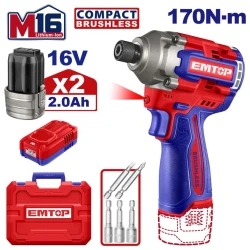 Аккумуляторный шуруповерт Emtop ECIRL16178