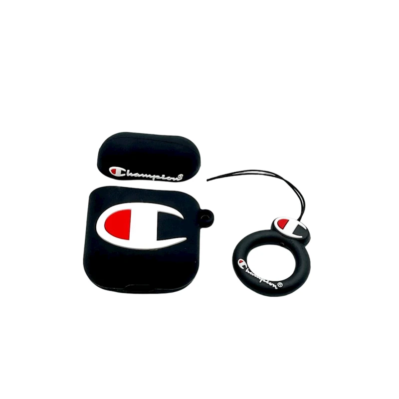 Чехол для наушников Champion для Apple AirPods 1/2, Черный