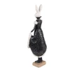 Heykəlcik Clayre & Eef Rabbit, polirezin, 10x8x33 sm, ağ/qara