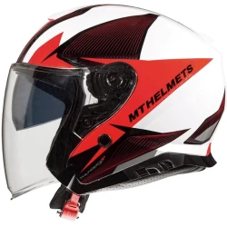 Мотошлем MT Helmets Thunder 3 SV Jet Wing A1 Gloss Pearl Red, размер XL
