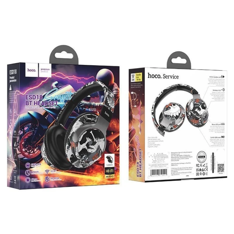 Беспроводные наушники Hoco ESD18 Graffiti Беспроводные наушники Hoco ESD18 Graffiti