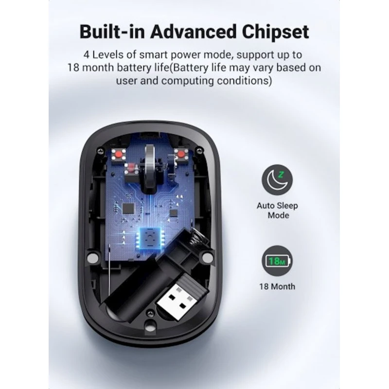 Мышь Ugreen MU001 Black (90372)