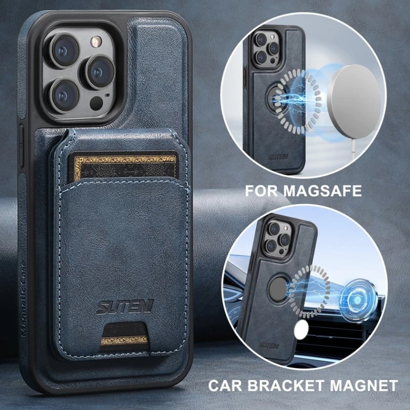 Чехол Suteni для Apple iPhone 13/14, синий