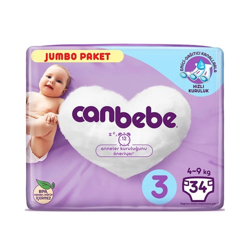 Подгузники Canbebe 3 Mega 34 шт