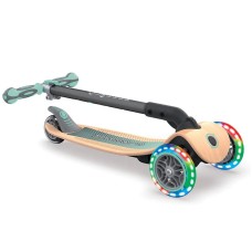 Samokat Globber Primo Foldable Wood Lights, yığılan, yaşıl