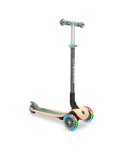 Samokat Globber Primo Foldable Wood Lights, yığılan, yaşıl