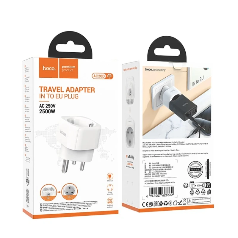 Ötürücü Hoco AC20D IN to EU White