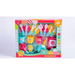 Набор игрушечной посуды Play House Series, пластик, от 3 лет, разноцветный Набор игрушечной посуды Play House Series, пластик, от 3 лет, разноцветный