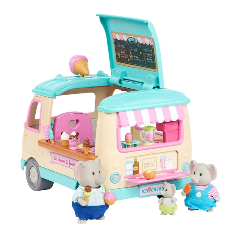 Игровой набор Li'l Woodzeez Грузовик с мороженым, 3+ года, пластик Игровой набор Li'l Woodzeez Грузовик с мороженым, 3+ года, пластик