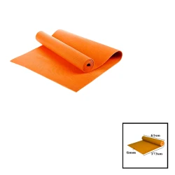 Мат для йоги TPE Yoga Mat 173x61x0.6 см, оранжевый