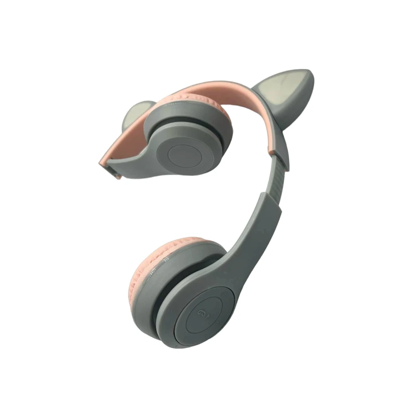 Uşaqlar üçün simsiz qulaqlıqlar Cat Ear P47M Grey