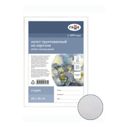 Холст на картоне Гамма Студия, 35х25 см, 280 г/м², хлопок, 1 шт, мелкое зерно, белый Холст на картоне Гамма Студия, 35х25 см, 280 г/м², хлопок, 1 шт, мелкое зерно, белый