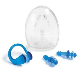 Набор зажима для носа и берушей для ушей Intex 55609, голубой Набор зажима для носа и берушей для ушей Intex 55609, голубой