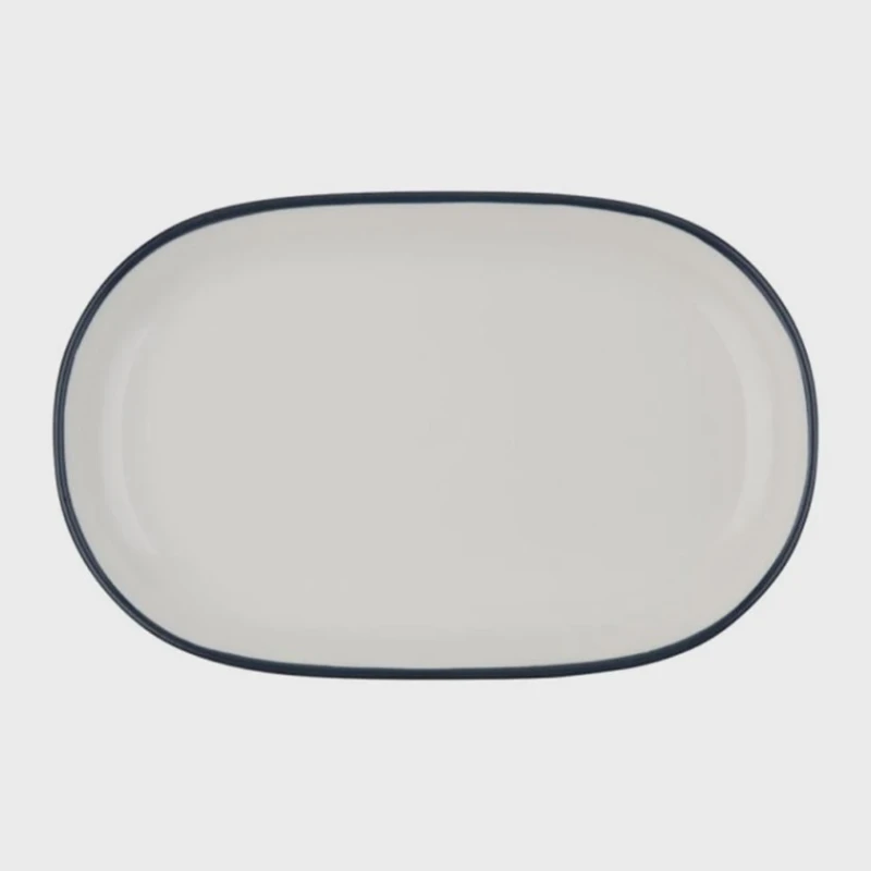 Блюдо ID-Fine Modest Navy Magnus, фарфор, белая/синяя, 18 см Блюдо ID-Fine Modest Navy Magnus, фарфор, белая/синяя, 18 см