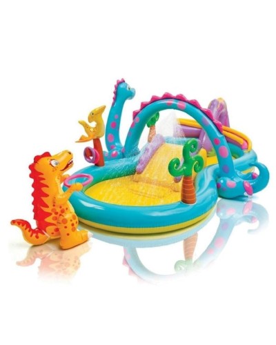 Oyun mərkəzi-hovuz Intex Dinoland uşaqlar üçün, şişmə, 302х229х112 sm, 280 l, rəngbərəng