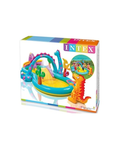 Oyun mərkəzi-hovuz Intex Dinoland uşaqlar üçün, şişmə, 302х229х112 sm, 280 l, rəngbərəng