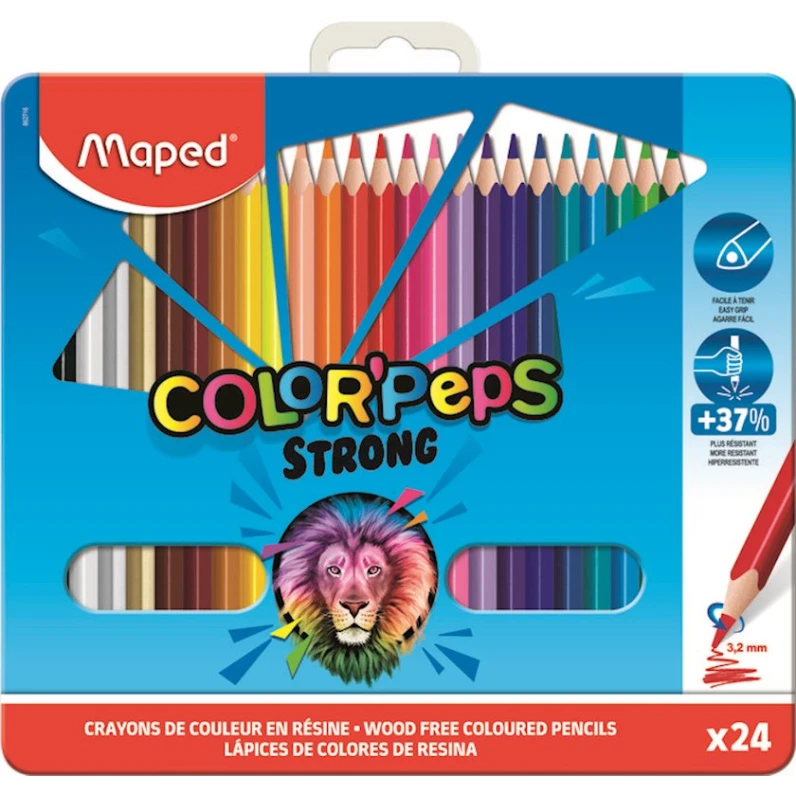 Набор карандашей Maped Color’Peps Strong, 24 шт