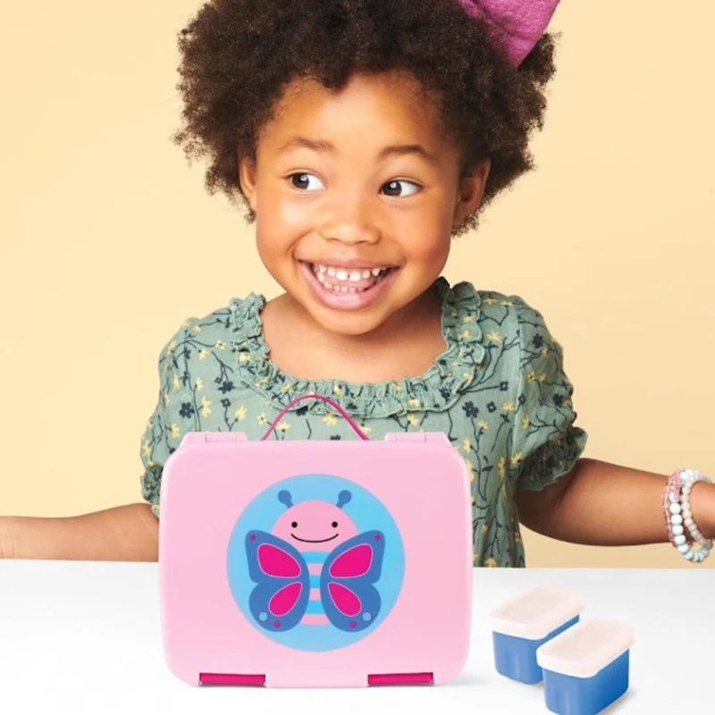 Контейнер для еды Zoo Бабочка, розовый, 3+ лет