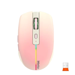 Мышь Meetion BTM002 BT+Wireless, Pink