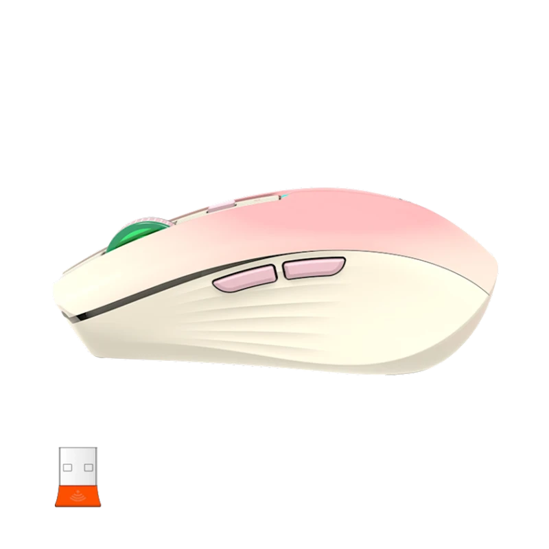 Мышь Meetion BTM002 BT+Wireless, Pink