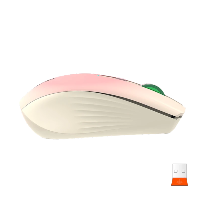 Мышь Meetion BTM002 BT+Wireless, Pink