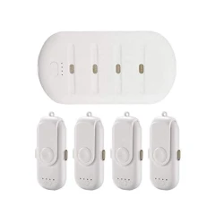 Yükləmə stansiyası Magnetic Power bank 5000 mAh + 4 mini 1000 mAh White