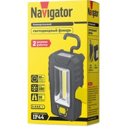 Фонарь Navigator 80 343 NPT-W12-3AAА, черный/желтый
