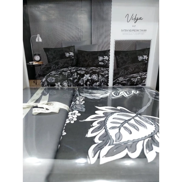 Комплект постельного белья Clasy SF-393, евро, пододеяльник 200х220 см, простыня 240х260 см, наволочки 50х70 см x 2 шт, сатин, разноцветный