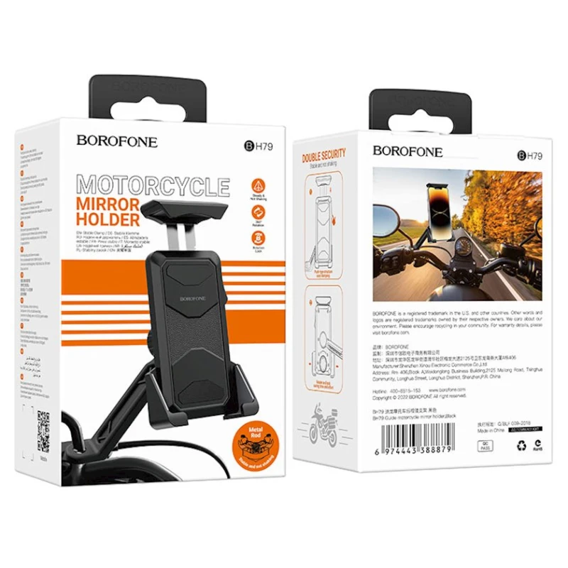 Motosikl üçün tutacaq Borofone BH79 Black