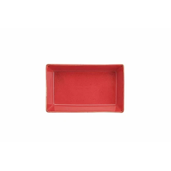 Менажница Porland Seasons 04ALM002055, 16x10x4 см, фарфор, красный