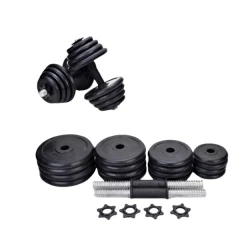 Резиновые гантели Kahnsport 020043, 2 x 10 кг, NON-SLIP ручки - Kahnsport 020043