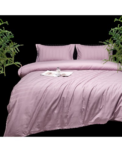 Yataq dəsti Narlı Exclusive Narlı 000761, yorğan üzü 200x220 sm, mələfə 240x260 sm, 2 əd yastıq üzü 50x70 sm, ikinəfərlik, lüks satin, çəhrayı
