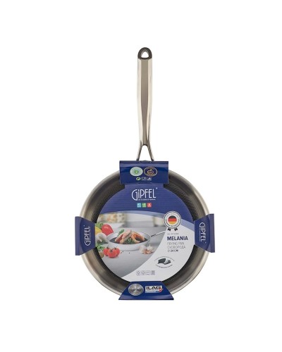 Tava Gipfel Melania 0390, 24 sm, paslanmayan polad, üçqatlı yapışmayan örtük, qara