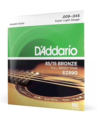 Akustik gitara üçün simlər dəsti D’Addario 009-045 EZ890