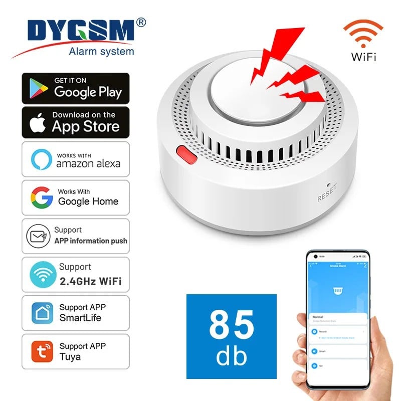 Детектор дыма Wi-Fi Smart Smoke Detector Детектор дыма Wi-Fi Smart Smoke Detector