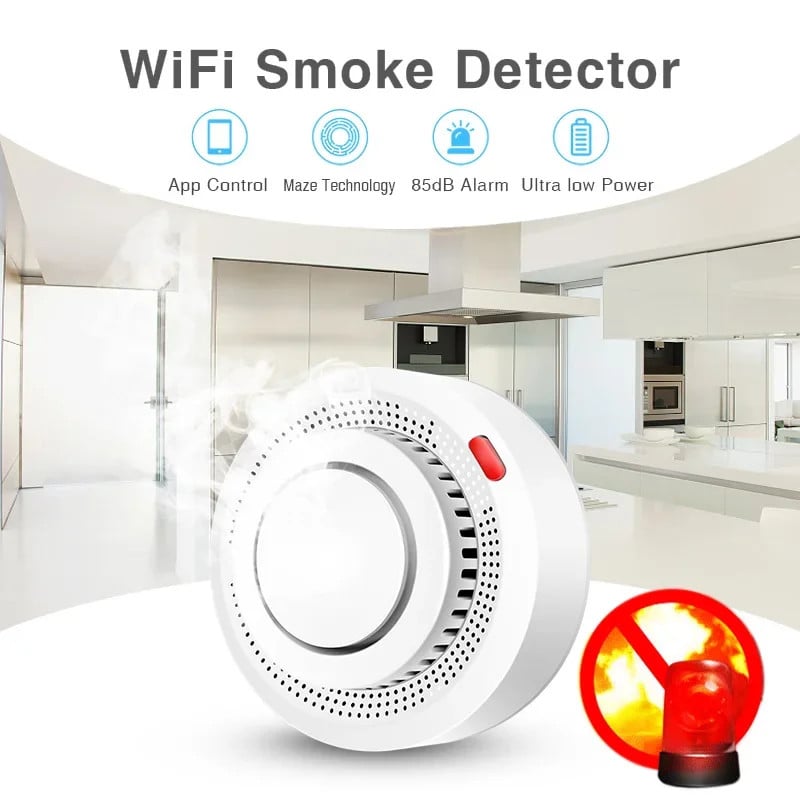 Детектор дыма Wi-Fi Smart Smoke Detector Детектор дыма Wi-Fi Smart Smoke Detector