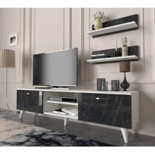 TV üçün tumba 029, LDSP, ağ/qara