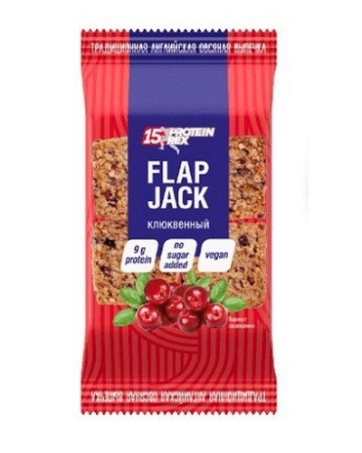 Yulaflı peçenye ProteinRex Flap Jack quşüzümü ilə, proteinli, 60q