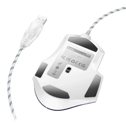 Компьютерная мышь Hoco GM31 Overlord, White-Blue