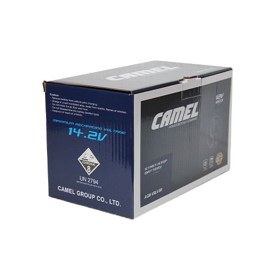 Автомобильный аккумулятор Camel AGM 80 Ah 800A R Автомобильный аккумулятор Camel AGM 80 Ah 800A R