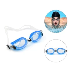 Üzgüçülük üçün eynək Swim 319AF, silikon, mavi