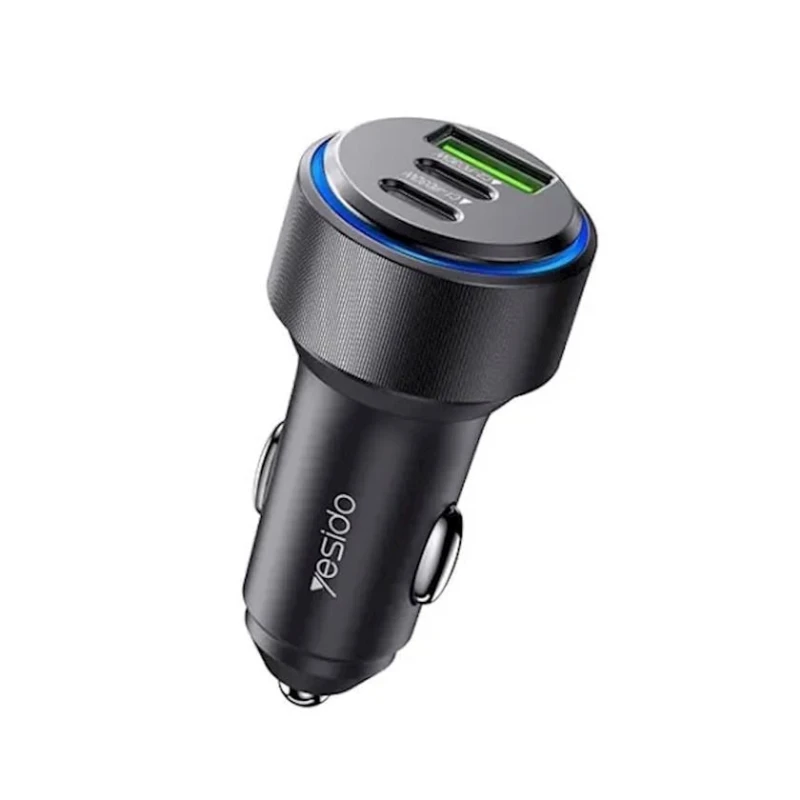 Автомобильное зарядное устройство Yesido Y50 Black Автомобильное зарядное устройство Yesido Y50 Black
