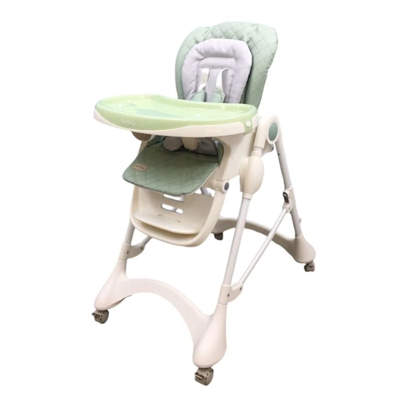 Детский стульчик для кормления Burbay TB-04121GR, серый, 90x55x27 см, 4 месяца+