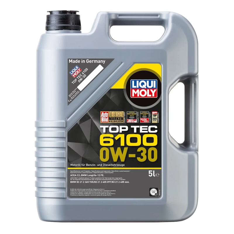 Моторное масло Liqui Moly Top Tec 6100 0W-30, 5 л Моторное масло Liqui Moly Top Tec 6100 0W-30, 5 л