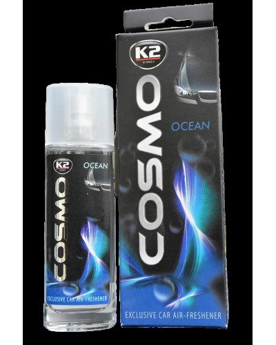Aromatlaşdırıcı avtomobil üçün K2 Cosmo Ocean, maye/əl/asma, 50 ml