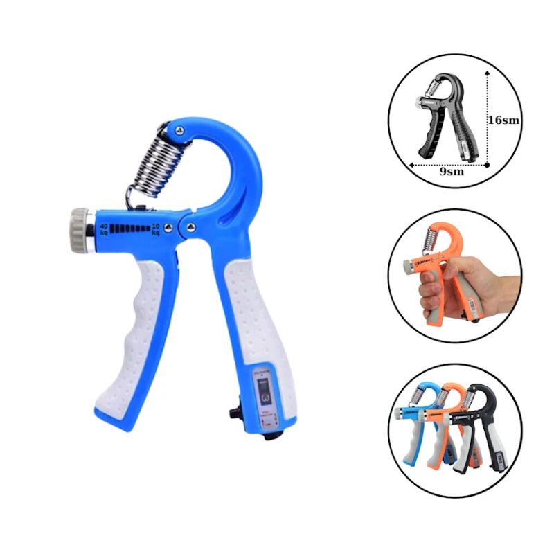 Эспандер кистевой Hand Grip 3098, с счетчиком, пластик/сталь, голубой Эспандер кистевой Hand Grip 3098, с счетчиком, пластик/сталь, голубой